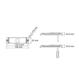 Lucidity 26251 svítilna přední obrysová LED, QS150