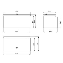 De Haan Ecoline V alu box 600x320x300 mm