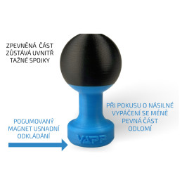 VAPP KV50m magnetická bezpečnostní vložka do tažné spojky
