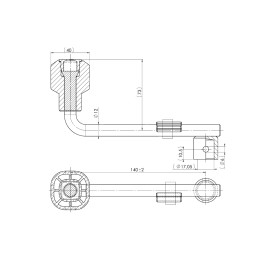 Klička 140 mm k opěrnému kolečku AL-KO 60