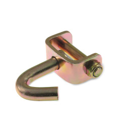 Hák na popruh 50 mm jednoduchý otočný, žlutý zinek - výprodej