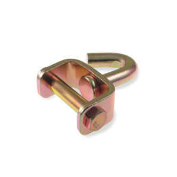 Hák na popruh 50 mm jednoduchý otočný, žlutý zinek - výprodej