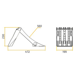 Lokhen Origamy 53 klín zakládací skládací, plastový