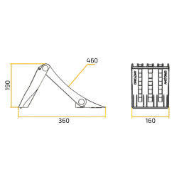 Lokhen Origamy 46 klín zakládací skládací, plastový