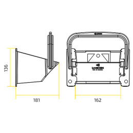 Lokhen Double držák klínu Crowny 46, plastový