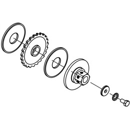 Náhradní díly pro naviják AL-KO Basic 900 (podložky+šestihran)