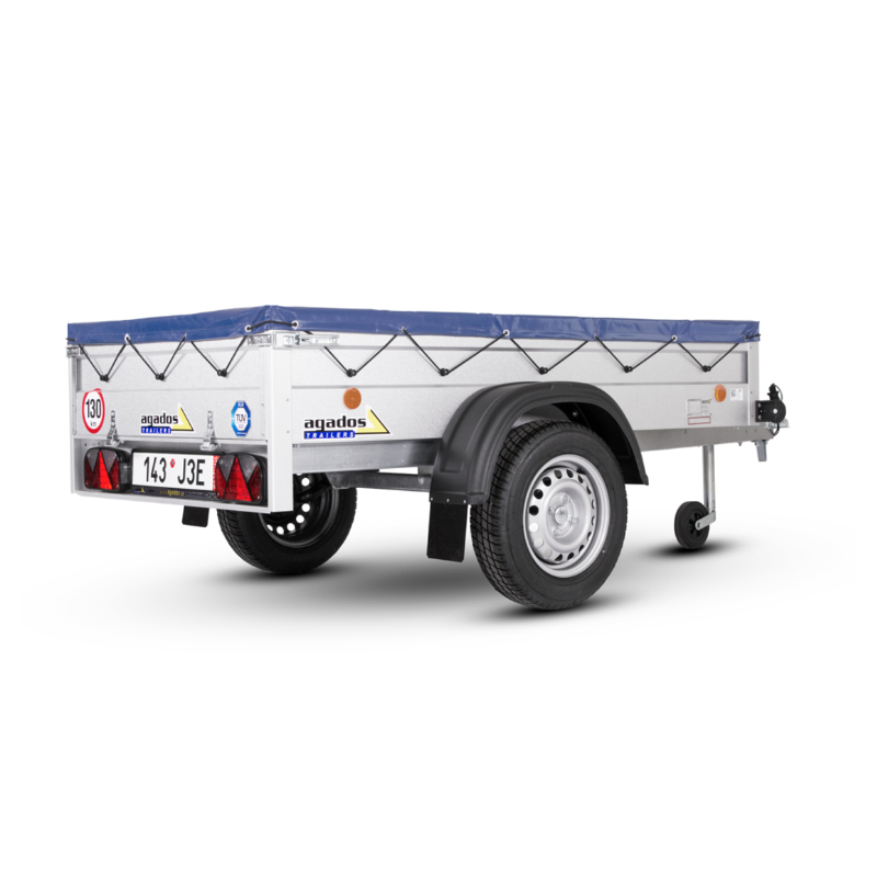 Plachta přes bočnice Handy 20, NP-3, NP-13, modrá RAL5013