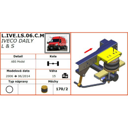 Iveco Daily L a S (2006-2014) - vzduchové pérování Dunlop