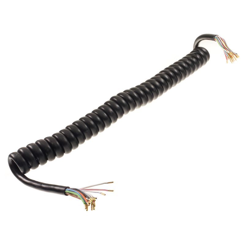 Kabel spirálový 15 žilový, 3,2 m
