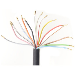 Kabel spirálový 15 žilový, 3,2 m