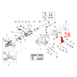 Dvouramenná páka k brzdě AL-KO 251 VB-2 (ETI811345)
