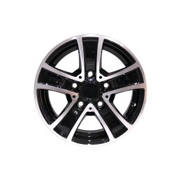 Disk Alu 6,0Jx13 H2 ET30 (112x5) Black Diamond