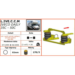 Iveco Daily 35C-50C (1999-2006) - vzduchové pérování Dunlop