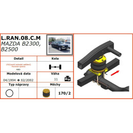 Mazda B2300/B2500 (1994-2002) - přídavné vzduchové měchy Dunlop