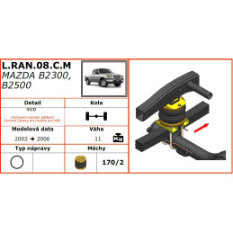 Mazda B2300/B2500 (2002-2006) - přídavné vzduchové měchy Dunlop