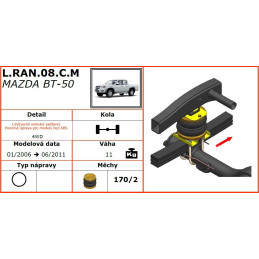 Mazda BT50 (2006-2011) - přídavné vzduchové měchy Dunlop