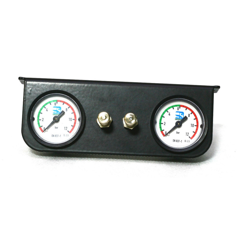 Manometr k vzduchovému pérování vlevo a vpravo