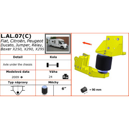 AL-KO 07 C (2009-) snížená náprava, pod šasi - vzduchové pérování DUNLOP