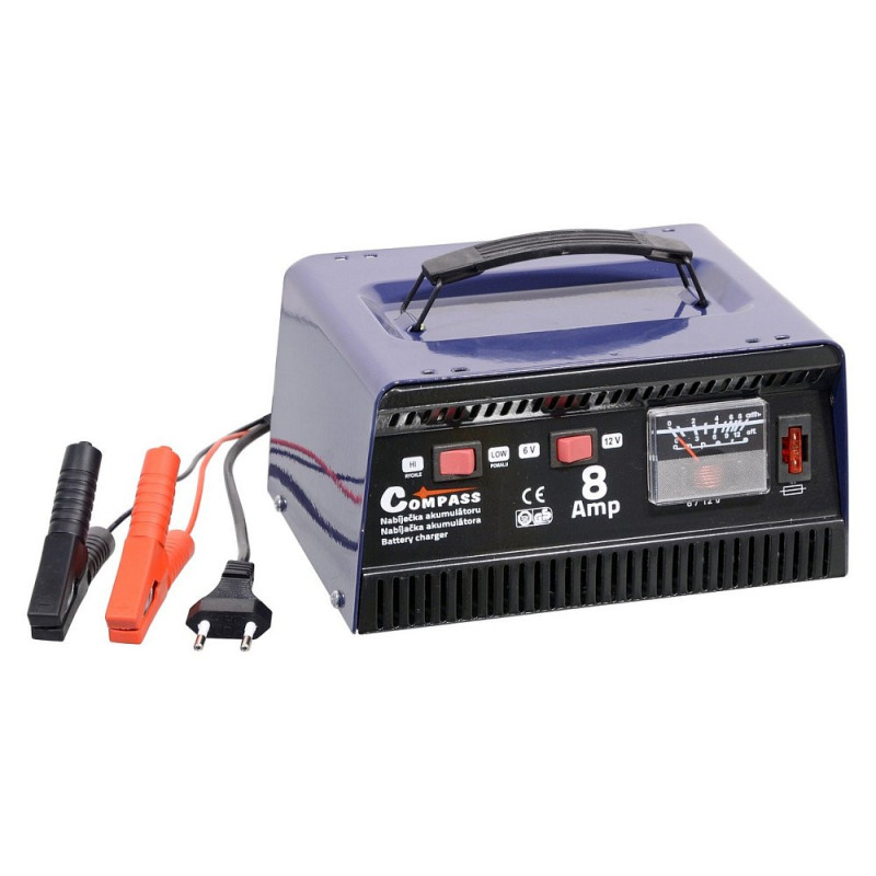 Compass nabíječka 8Amp 6/12V TÜV/GS METALLIC