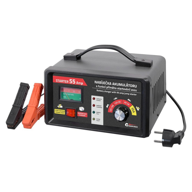 Compass nabíječka 6V/12V 2/10/55A STARTER