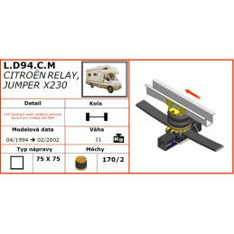 Citroen Jumper X230 (1994-2002) přídavné vzduchové měchy Dunlop