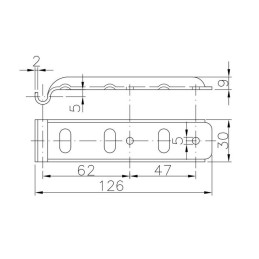 Závěr bočnic - protikus BVG 10-A rovný