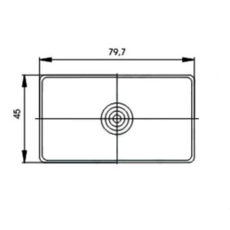 Sklo svítilny GMAK G17 přední obrysové