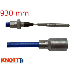 Lanovod brzdový KNOTT nerez 930/1140 mm, závit M8