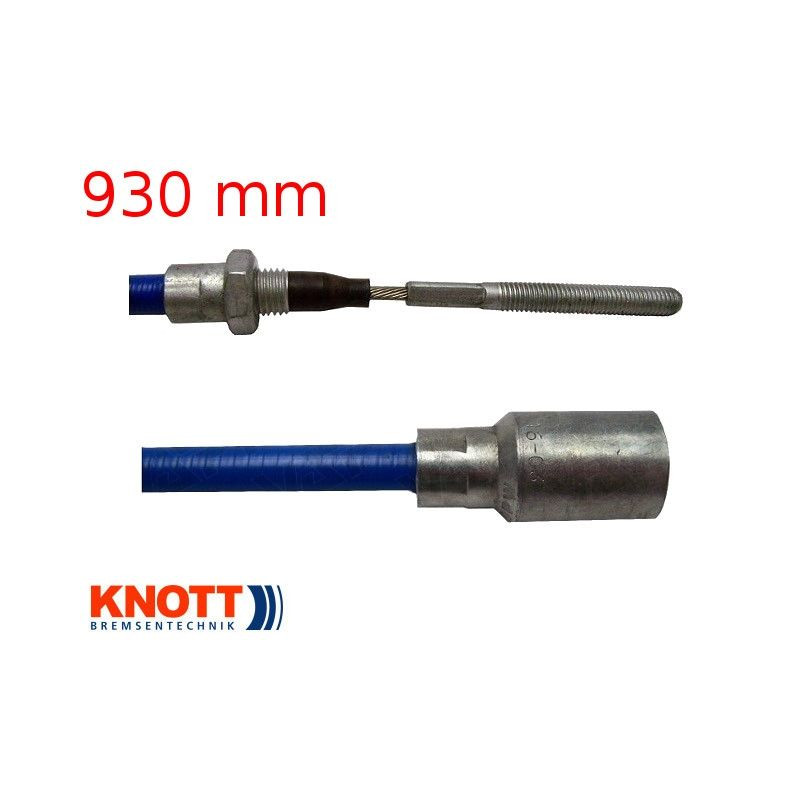 Lanovod brzdový KNOTT nerez 930/1140 mm, závit M8