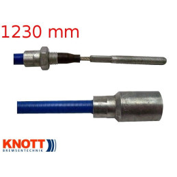 Lanovod brzdový KNOTT nerez 1230/1440 mm, závit M8