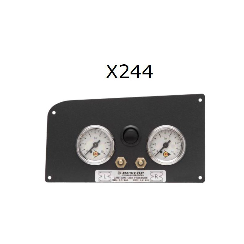 Manometr 1 s panelem X244 pro vzduchové pérování Dunlop