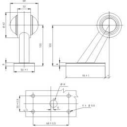 Svítilna doplňková obrysová GMAK G06/3 (130 mm)