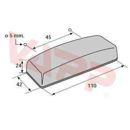Svítilna přední obrysová Jokon/AJ.BA PLR 1007, s odrazkou