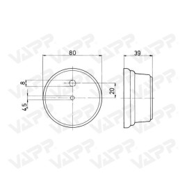 Svítilna přední obrysová Jokon PLR 272, s odrazkou