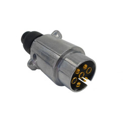 Zástrčka - vidlice 7 pól 12V kovová JOKON