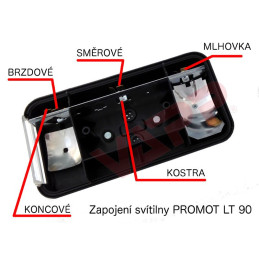 Svítilna PROMOT LT90 sdružená, L/P-BL/BR/KO/ML/RZ