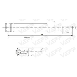 Tlumič nájezdové brzdy KNOTT KFZ35-E, KFGL 35-D