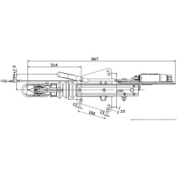 Nájezdová brzda KNOTT KF7,5-C (GF)