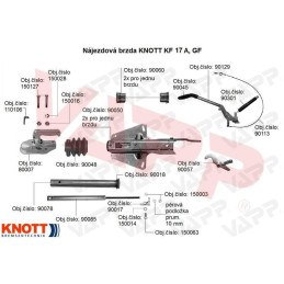 Nájezdová brzda KNOTT KF17-E (GF)