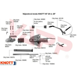 Nájezdová brzda KNOTT KF20-A (GF)