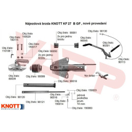 Nájezdová brzda KNOTT KF27-B (GF), náhrada za KF27-A
