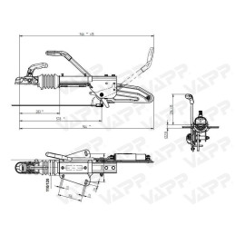 Nájezdová brzda KNOTT KF30-C (GF)