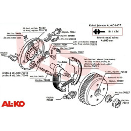 Buben brzdový AL-KO PLUS 1637 (100x4)
