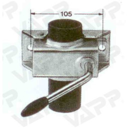 Držák opěrného kolečka 48 mm KLE 48, plech