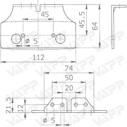 Držák svítilny boční obrysové Jokon 1012