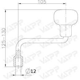 Klička opěrného kolečka WW ST48