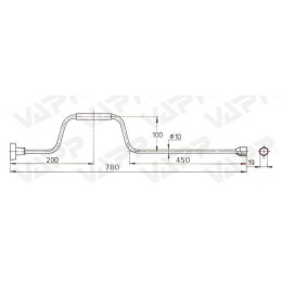 Klika k opěrné noze AL-KO SW19/760 mm
