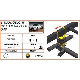 Nissan Navara D40 (2005-2015) - přídavné vzduchové pérování Dunlop