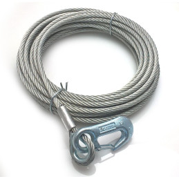 Lano k navijáku 7 mm/12,5 m (včetně háku)
