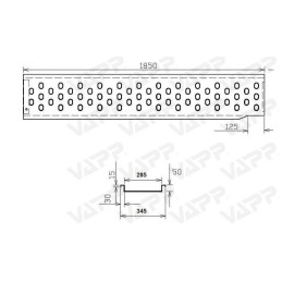 Nájezd VAPP 1850/285 mm levý